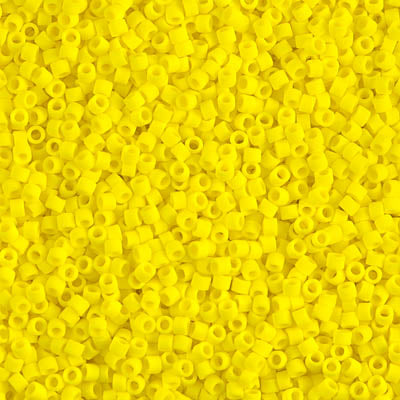 11/0 Miyuki DELICA Bead Pack - Matte Opaque Yellow