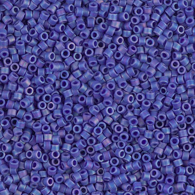 5 Grams of 11/0 Miyuki DELICA Beads - Matte Opaque Cobalt AB