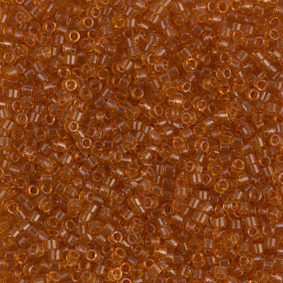 5 Grams of 11/0 Miyuki DELICA Beads - Transparent Marigold
