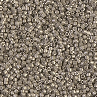 11/0 Miyuki DELICA Bead Pack - Galvanized Semi-Frosted Pewter