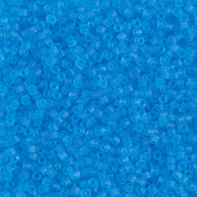 5 Grams of 11/0 Miyuki DELICA Beads - Matte Transparent Ocean Blue