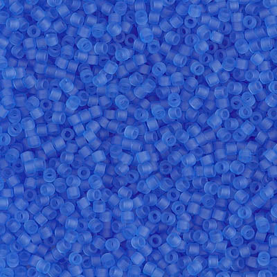 5 Grams of 11/0 Miyuki DELICA Beads - Matte Transparent Azure