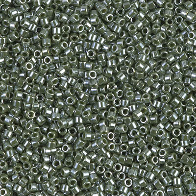 5 Grams of 11/0 Miyuki DELICA Beads - Opaque Avocado Luster