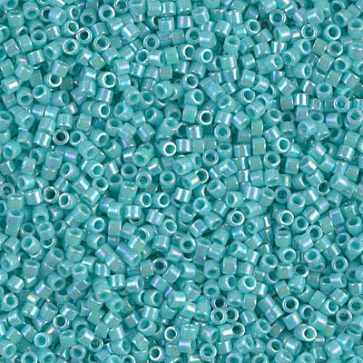 5 Grams of 11/0 Miyuki DELICA Beads - Opaque Sea Opal AB