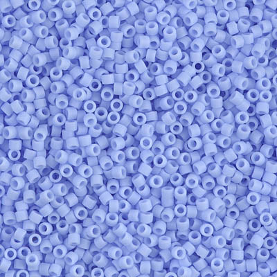 5 Grams of 11/0 Miyuki DELICA Beads - Matte Opaque Agate Blue