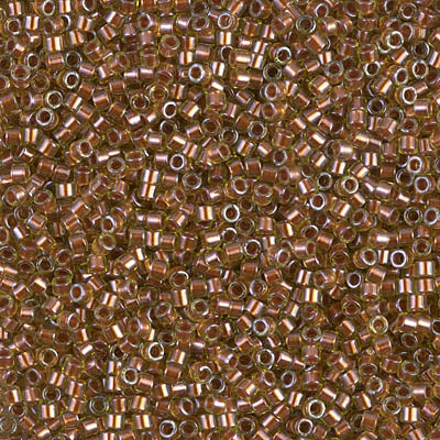 11/0 Miyuki DELICA Beads - Copper Pearl Lined Chartruese