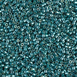 5 Grams of 11/0 Miyuki DELICA Beads - Duracoat Galvanized Sea Foam