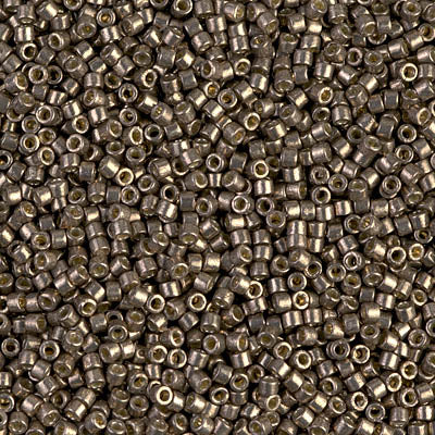 5 Grams of 11/0 Miyuki DELICA Beads - Duracoat Galvanized Pewter