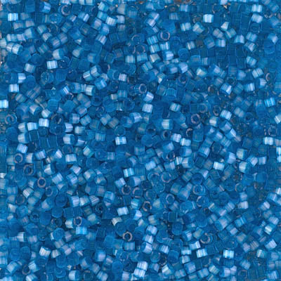 5 Grams of 11/0 Miyuki DELICA Beads - Silk Inside Dyed Delphinium