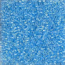 5 Grams of 11/0 Miyuki DELICA Beads - Transparent Sky Blue Luster