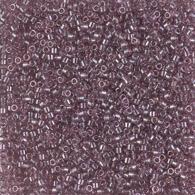 5 Grams of 11/0 Miyuki DELICA Beads - Transparent Smoky Amethyst Luster
