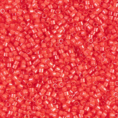 5 Grams of 11/0 Miyuki DELICA Beads - Luminous Poppy Red