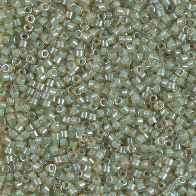 5 Grams of 11/0 Miyuki DELICA Beads - Luminous Asparagus green
