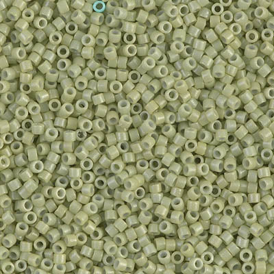 5 Grams of 11/0 Miyuki DELICA Beads - Duracoat Opaque Fennel