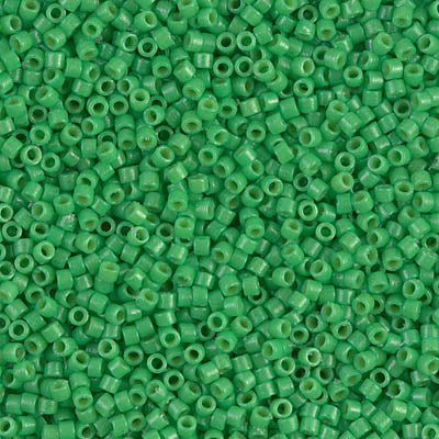 5 Grams of 11/0 Miyuki DELICA Beads - Duracoat Opaque Fiji Green