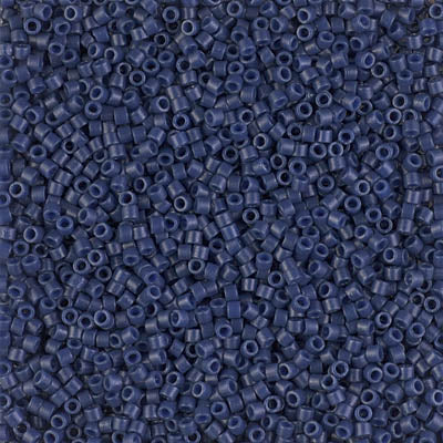 5 Grams of 11/0 Miyuki DELICA Beads - Matte Opaque Dyed Navy