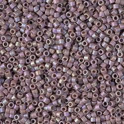 5 Grams of 11/0 Miyuki DELICA Beads - Matte Opaque Glazed Dark Beige AB