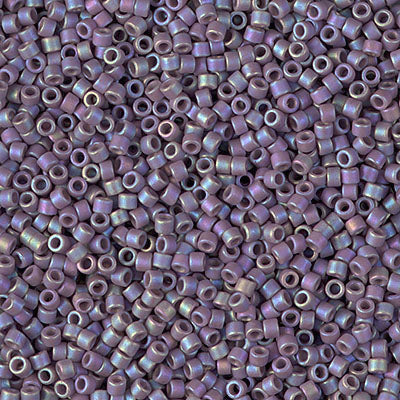 5 Grams of 11/0 Miyuki DELICA Beads - Matte Opaque Glazed Sea Lavender AB