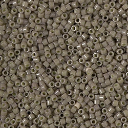 5 Grams of 11/0 Miyuki DELICA Beads - Duracoat Opaque Dyed Taupe