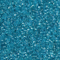 5 Grams of 11/0 Miyuki DELICA Beads - Fancy Lined Aqua