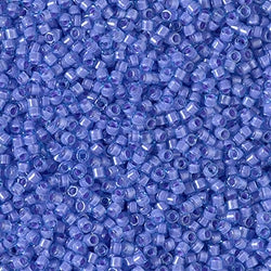 5 Grams of 11/0 Miyuki DELICA Beads - Fancy Lined Lavender