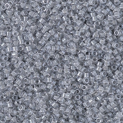 5 Grams of 11/0 Miyuki DELICA Beads - Fancy Lined Pewter