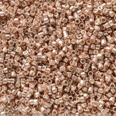 5 Grams of 11/0 Miyuki DELICA Beads - Duracoat Galvanized Bright Copper