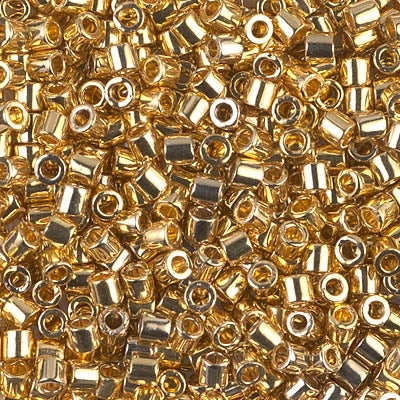 8/0 Miyuki DELICA Beads - 24kt Gold Plated