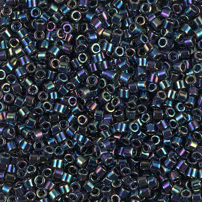 10/0 Miyuki DELICA Beads - Metallic Variegated Blue Iris