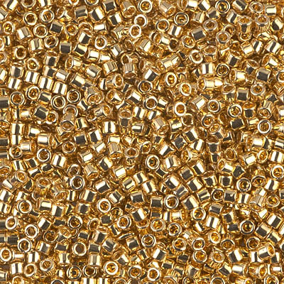 10/0 Miyuki DELICA Beads - 24kt Gold Plated