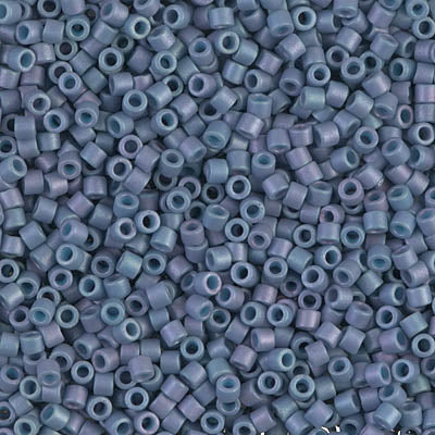10/0 Miyuki DELICA Beads - Matte Metallic Steel Blue Luster