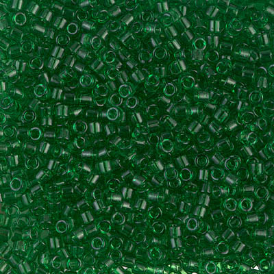 10/0 Miyuki DELICA Beads - Transparent Green