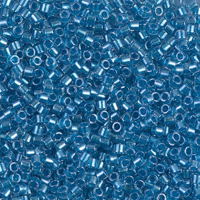 10/0 Miyuki DELICA Beads - Sparkling Blue Lined Crystal