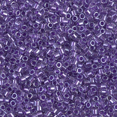 10/0 Miyuki DELICA Beads - Sparkling Purple Lined Crystal