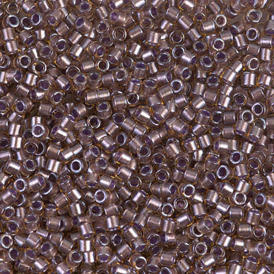 10/0 Miyuki DELICA Beads - Sparkling Cinnamon Lined Topaz