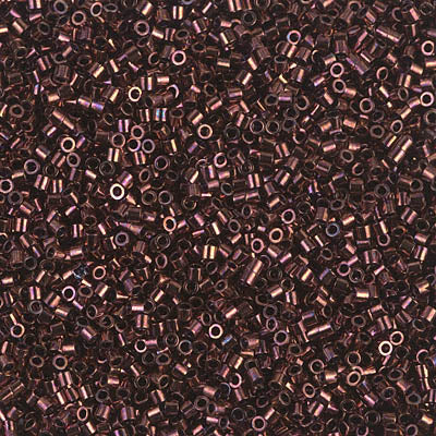 15/0 Miyuki DELICA Beads - Metallic Dark Raspberry