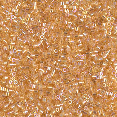 15/0 Miyuki DELICA Beads - Transparent Light Topaz AB