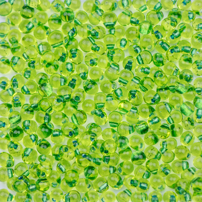 Miyuki 3.4mm DROP Beads - Green Lined Chartreuse