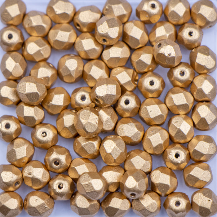 6mm FIRE POLISHED Bead - Aztec Gold