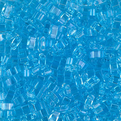 Miyuki HALF TILA Beads - Transparent Aqua