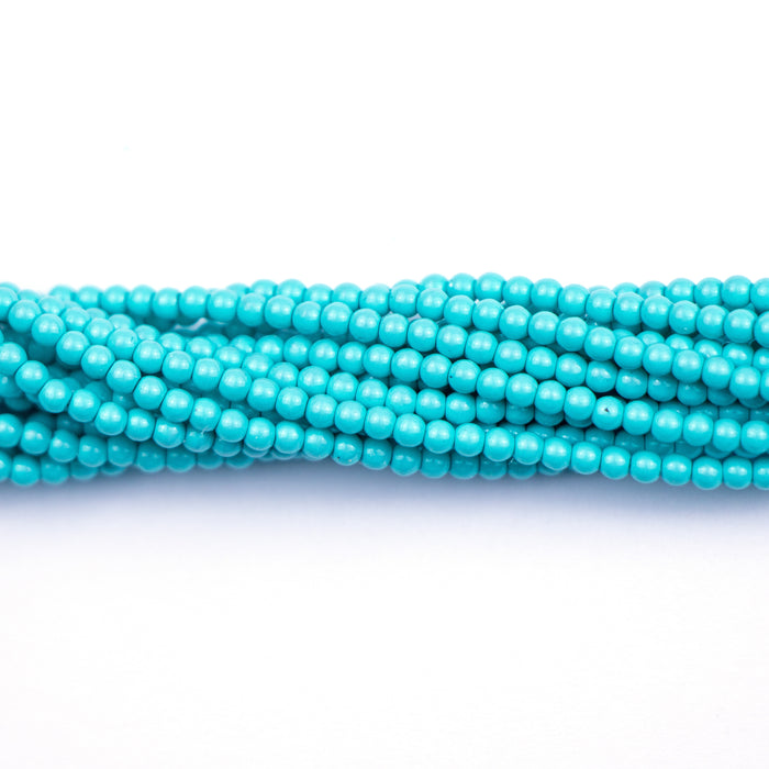 2mm Round  Glass Pearl - Turquoise***