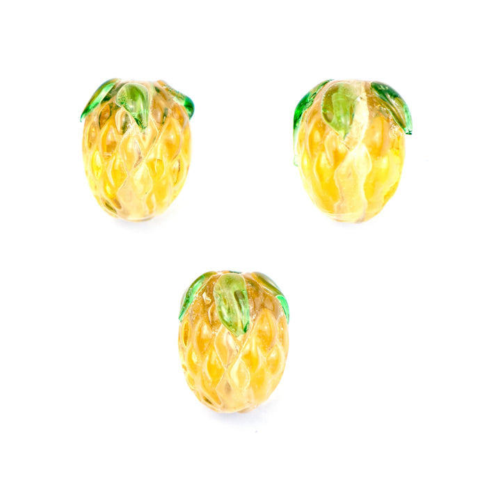 14mm x 12mm Lampwork Pineapple Bead***