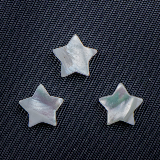 8mm Star Beads - Mother of Pearl