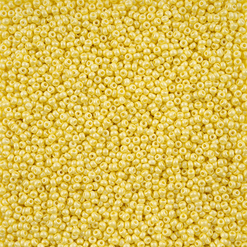 10/0 Preciosa Seed Beads - PermaLux Dyed Chalk Yellow***