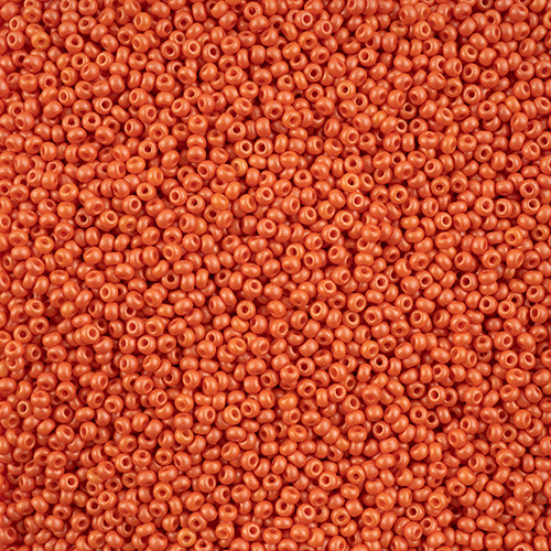 10/0 Preciosa Seed Beads - PermaLux Dyed Chalk Orange***