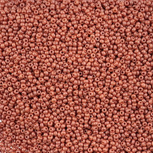 10/0 Preciosa Seed Beads - PermaLux Dyed Chalk Light Brown