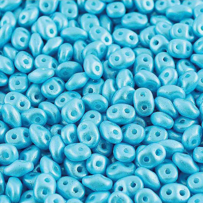 2.5mm x 5mm SUPERDUO Bead - Pearl Shine Aqua