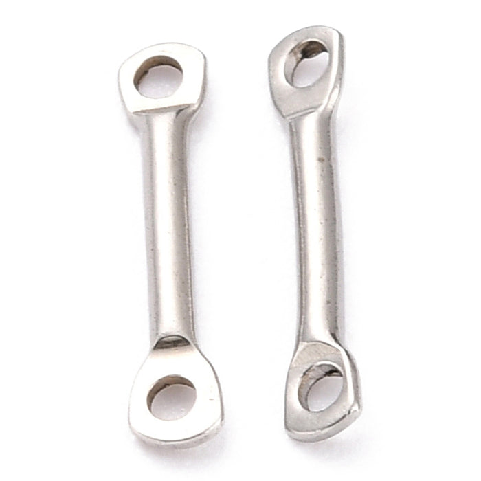 1mm x 12mm Bar Connectors - Stainless Steel***