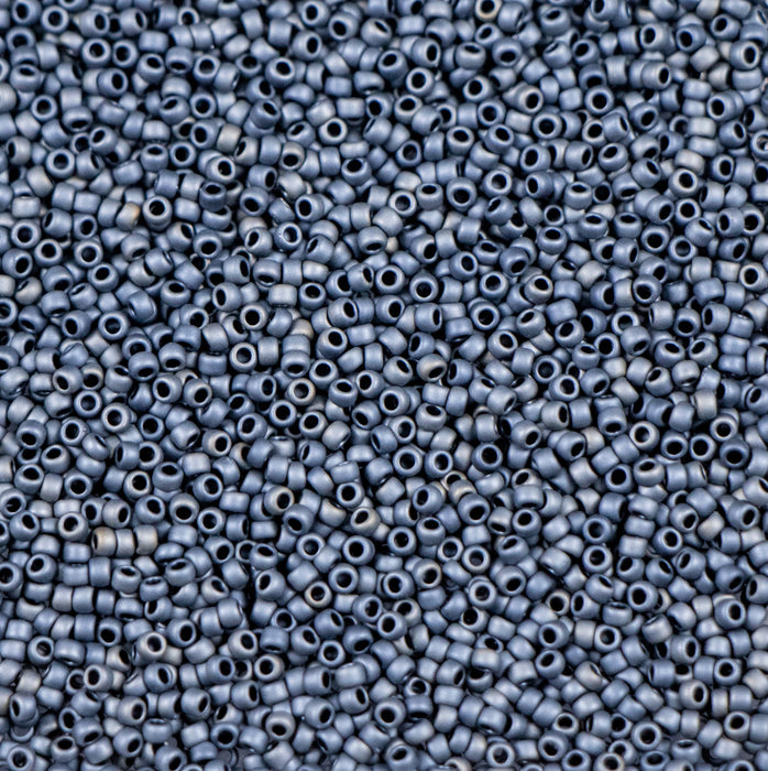 15/0 TOHO Seed Bead - Matte-Colour Gun Metal