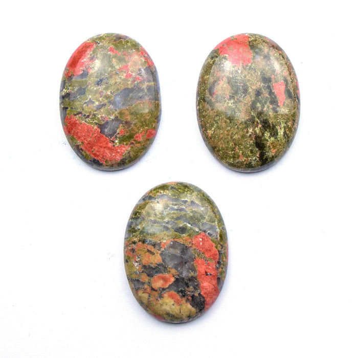 40mm x 30mm Unakite Oval Cabochon***